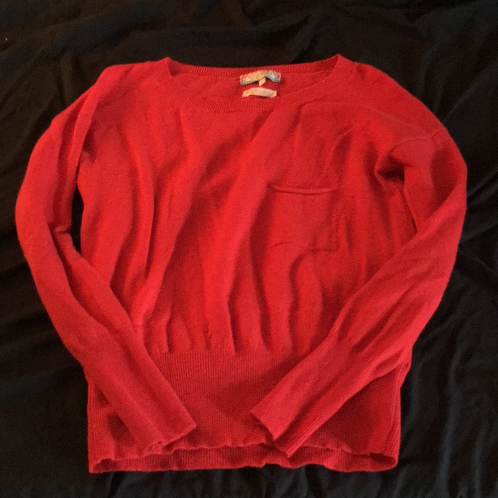 Red Crew Neck Sweater